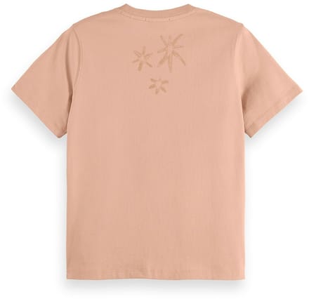 Scotch & Soda Regular Fit T-Shirt With Flock Print