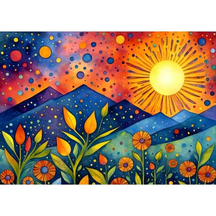 Enjoy Puzzle legpuzzel Sunset Rain 1000 stukjes multicolor.