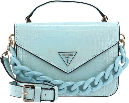 GUESS Handtas Avondtas Corina Mini Top Handle Flap Ice blue Mintgroen