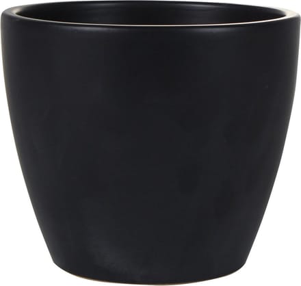 Ter Steege Bloempot - zwart - glans - Scandinavisch - 16 x 13 cm - plantenpot
