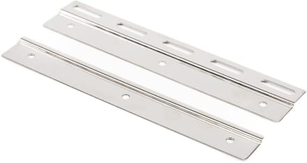 Rubbermagazijn - Klemset - voor strokengordijn - RVS - ijzer - 200mm breed - 5 stuks