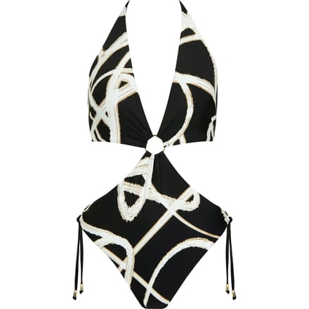 Eén stuk badpak monokini zonder beugels voor dames Lisca Honolulu
