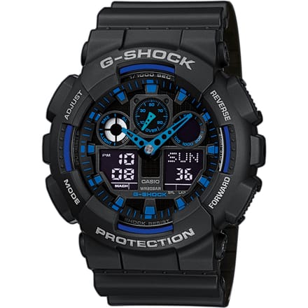 Casio G-Shock GA-100-1A2ER - Horloge - Kunststof - Zwart - 50 mm