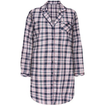 ESMARA Dames oversized shirt (Ruiten/roze/marineblauw, S (36/38))