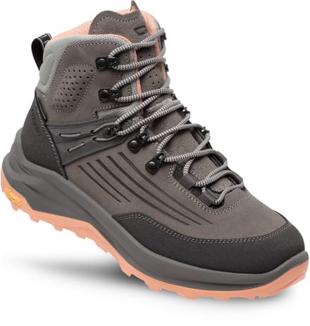 Grisport Overland Mid Dames Wandelschoenen - Grey/Peach