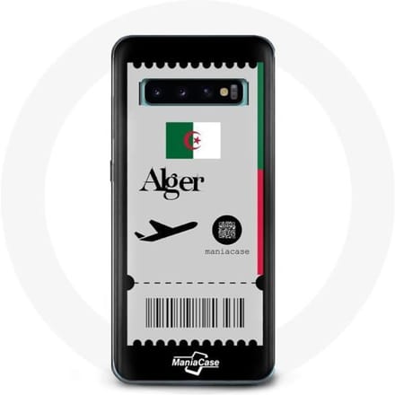Coque - Samsung - Galaxy S10 - Souple - Noir - Billet d'avion