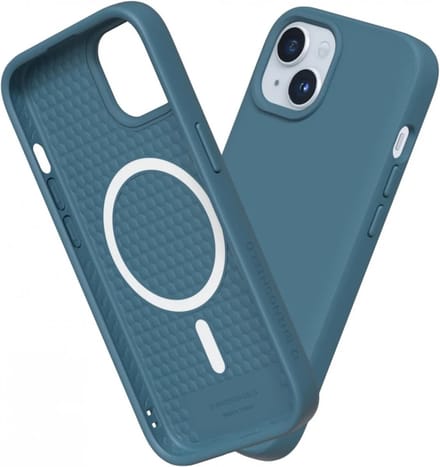 Rhinoshield Solidsuit Hoesje Geschikt voor Apple iPhone 15 Plus | Compatibel met MagSafe | Shockproof Back Cover | Ocean Blue