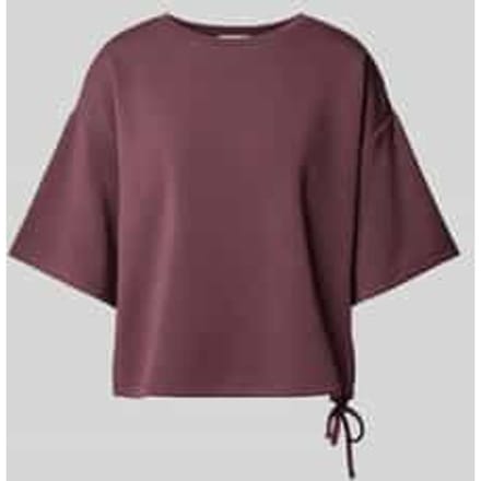 oversized fit t-shirt van elastische materiaalmix