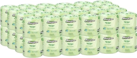 Milieuvriendelijk Gerecycled Toiletpapier, 2-Laags Wit, Veel Rollen