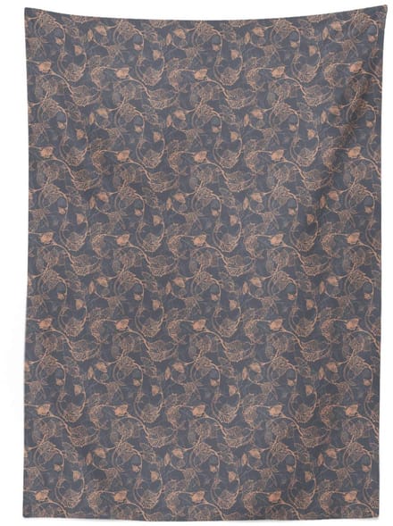 ABAKUHAUS Rebe Tafelkleed – 140x240 cm – Satinmix, Perzik‑Grijs