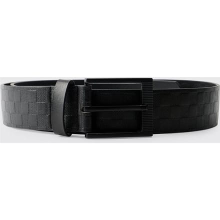 Riem Met Reliëf Dambordpatroon | Black | Size Large/XL