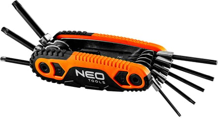 NEO Tools - Torx Sleutels Set - T9 tot T40 - Met Uiteind Blokkering - Scyzoryk Handvat
