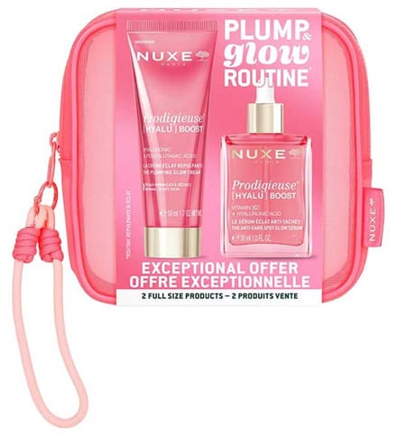 Nuxe Prodigieuse Hyalu Boost La Crème Éclat Repulpante 50 ml + Le Sérum Éclat Anti-Taches 30 ml