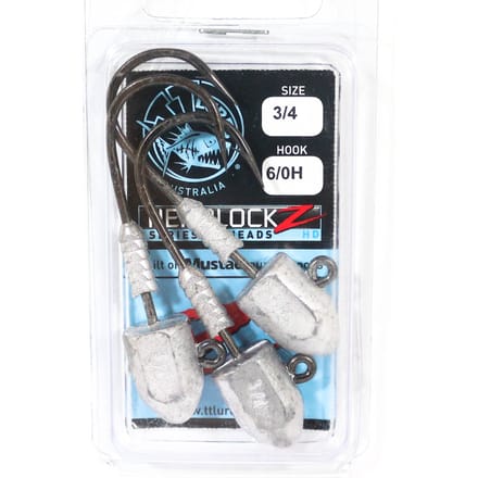 Tackle Tactics TT Headlockz HD Tête plombée 3/4 oz 6/0 3/paquet (3245)