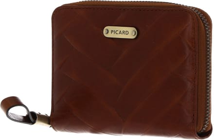 PICARD Portemonnee Basket 1 Zip Wallet Fudge Lichtbruin