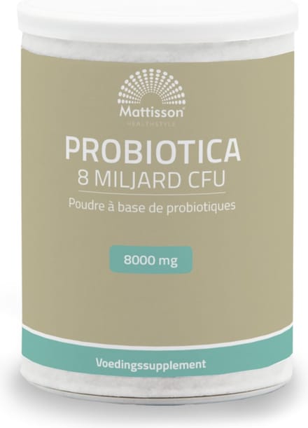 Mattisson - probisson Poeder - 8 Miljard CFU - 8 Verschillende probisson Stammen - Voedingssupplement - 125 Gram
