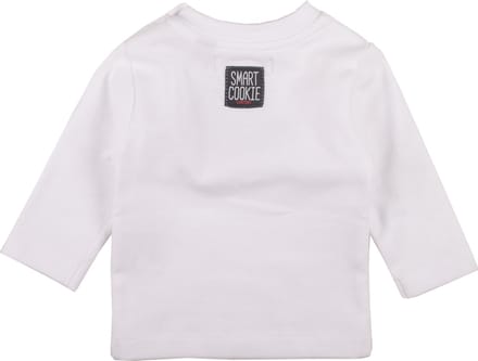 Zero2three - T-shirt lange mouwen - Wit - Smart cookie - maat 68