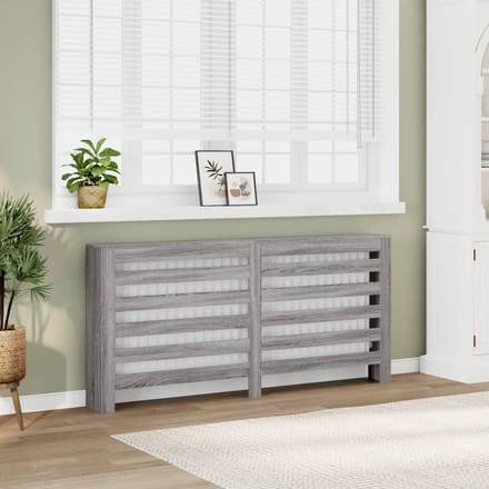 vidaXL Radiatorombouw 175x20x82 cm bewerkt hout grijs sonoma eiken