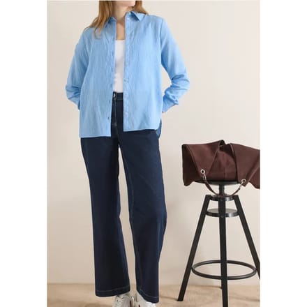 Gestreept overhemd blouse