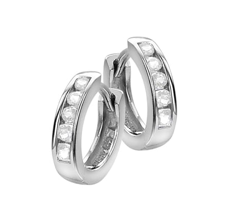 Orphelia - Zilver gerhodineerd oorringen - ZO-6076/3 - 1.1 cm