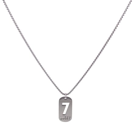 IbizaMen KIDS - jongens - ketting - rvs - lucky seven - 7 - 60cm