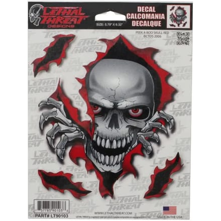 Motorfiets stickers Lethal Threat Peek A Boo Skull