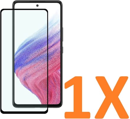 Volledige dekking Screenprotector Glas - Tempered Glass Screen Protector Geschikt voor: Samsung Galaxy A73 5G - 1x