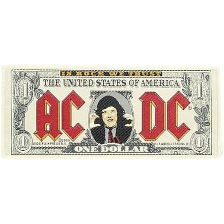 AC/DC Patch - One Dollar - voor Geen - meerkleurig