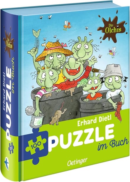 Puzzel in Boek - Legpuzzel 100 - Kinderspel - Compact formaat - 15 x 19 cm