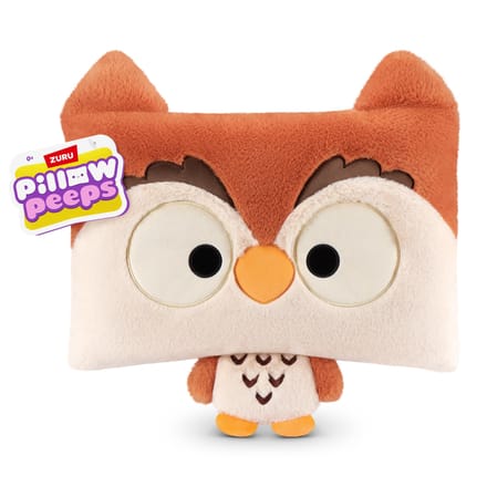 ZURU Pillow Peeps pluche knuffelkussen 37 cm assorti