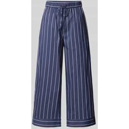 Wide leg stoffen broek met tunnelkoord, model 'pYA'