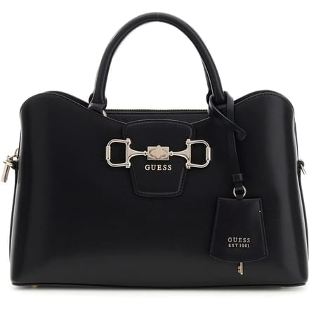 GUESS handtas schoudertas Janie Girlfriend Satchel Stone crème