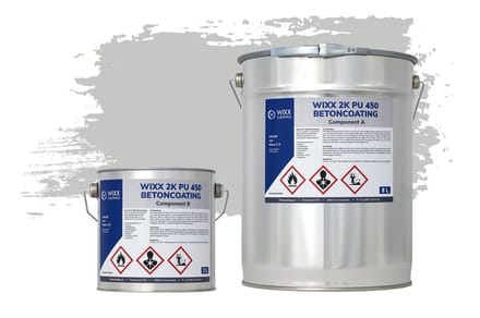 Wixx 2K PU 450 Betoncoating - 5L - RAL 7035 | Lichtgrijs