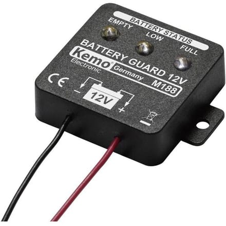 Kemo M188 Accubewaker Ontlaadbescherming 12 V/DC