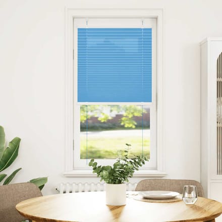 vidaXL - Plissé - rolgordijn - 60x150 - cm - stofbreedte - 59,4 - cm - polyester - blauw