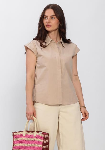 Ydence Blouse Sabrina Dames - Jurken - Beige - Maat S
