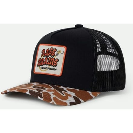 Brixton Bass Brains Gone Fishin Trucker Unisex Cap - zwart - Standard