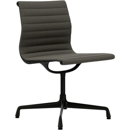 Vitra - Aluminium Chair - EA 101 - diepzwart - Hopsak - warmgrey/moorbruin