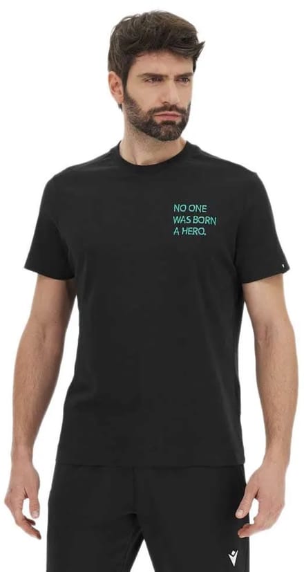 Macron Samos Hero T-shirt Met Korte Mouwen Zwart M Man