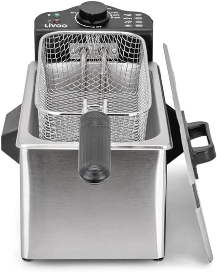 Friteuse 3 liter - 2000W met uitneembare container - Voor perfect krokante friet
