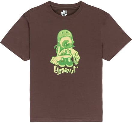 Element Rainy Day T-shirt Met Korte Mouwen Bruin 16 Years Jongen
