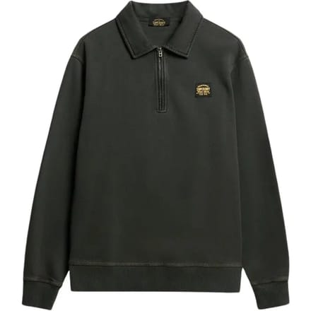 Sweatshirt 1/2 rits en contrastranden Superdry
