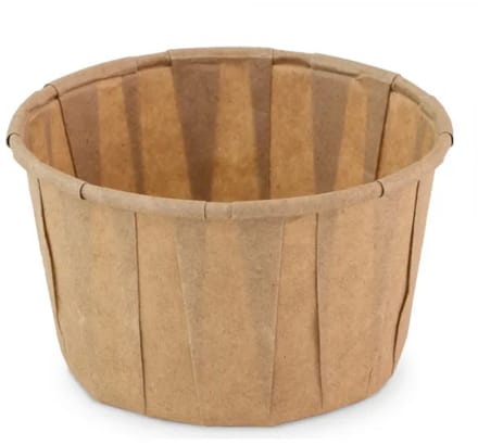 Papieren saus cup bruin 37ml rond 31mm 250 stuks