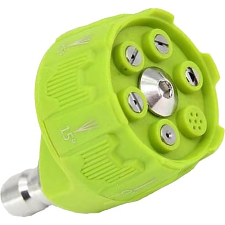 6-in-1 Hogedrukspuitmond 3000 psi Verstelbare Hogedrukspuit Sproeier met 1/4 Inch yellow