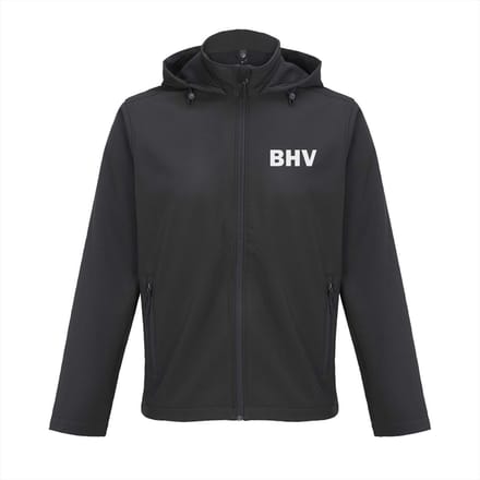 BHV Softshell jas met capuchon - Waterafstotend - 2-laags - Maat M