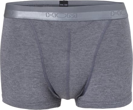 HOM HO1 boxer briefs (1-pack) - heren boxer kort met horizontale gulp - antraciet