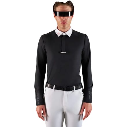 Wedstrijdpolo met lange mouwen Equestro Ridertechnology