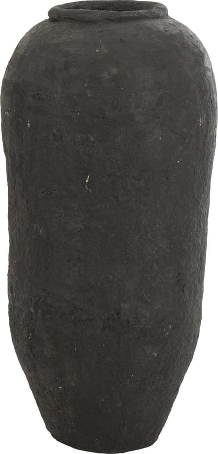 J-Line vaas - papier maché - zwart - large - 99 cm hoog