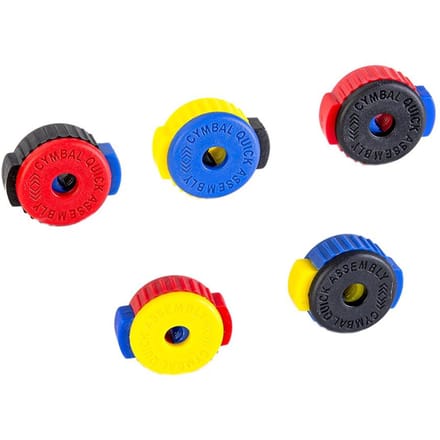 5-Pack Quick-Set Cymbal Mate Quick Release Drum Accessoires Kit Rondom Color 5 Pack veelkleurig