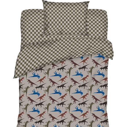 Zeeman Dekbedovertrek set - Grijs  140x200 cm